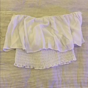 Jolie Flowy white tube top